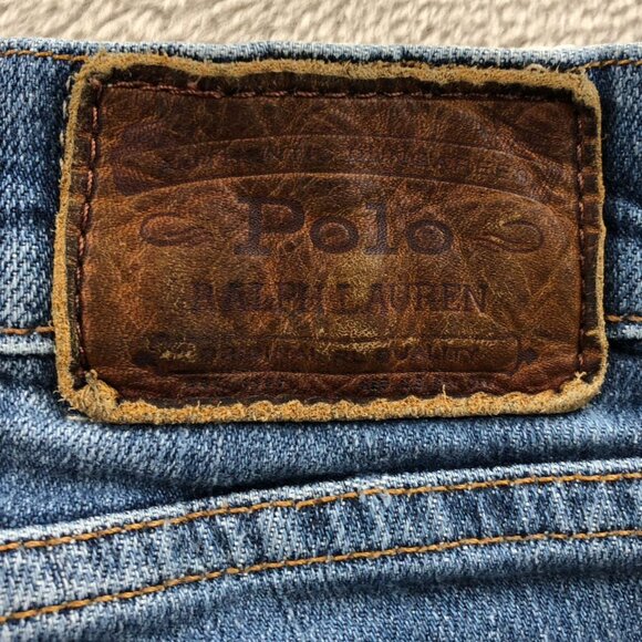Polo Ralph Lauren Mens Jeans Size 38x32 Straight Classic Blue Denim Y2K - Picture 14 of 16